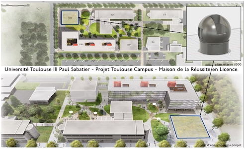 1er Observatoire Astronomique 100 Etudiant De L Association Ups In Space A L Universite Toulouse Iii Paul Sabatier Echosciences Sud