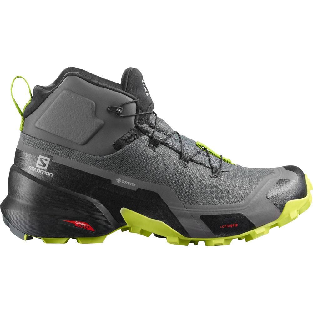 Salomon Cross Hike Mid GTX, Size: 10, Color: Magnet/Black Lime