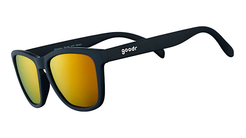 Goodr OG Sunglasses, Style: Wiskey Shots With Satan