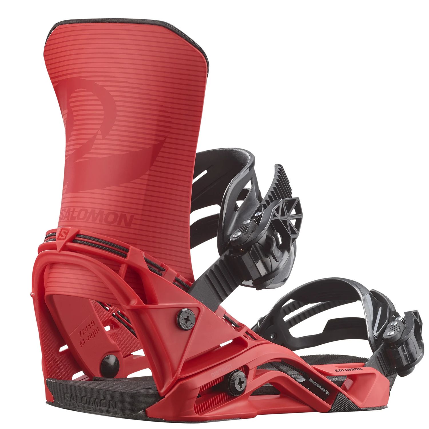 Salomon District Bindings 25/26, Color: Fiery Red, Size: M