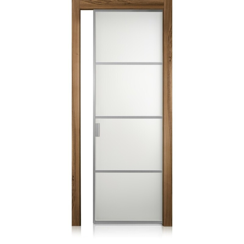 Puerta Cristal Frame/3 noce natural touch