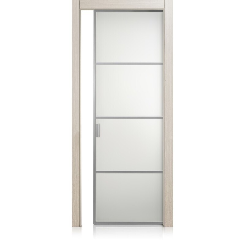 Puerta Cristal Frame/3 materic greige