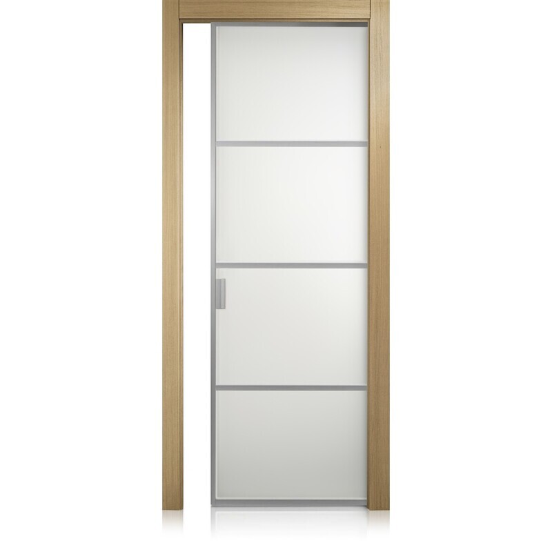 Puerta Cristal Frame/3 rovere gold