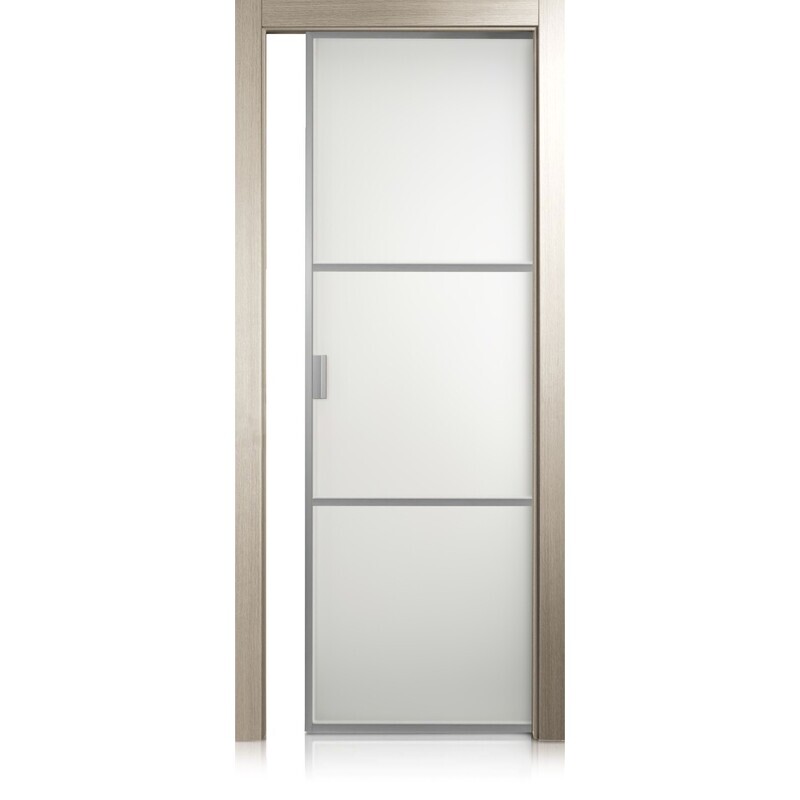 Puerta Cristal Frame/2 grafis beige