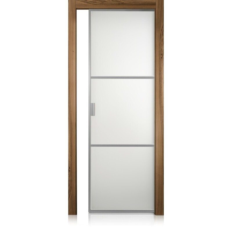 Puerta Cristal Frame/2 noce natural touch