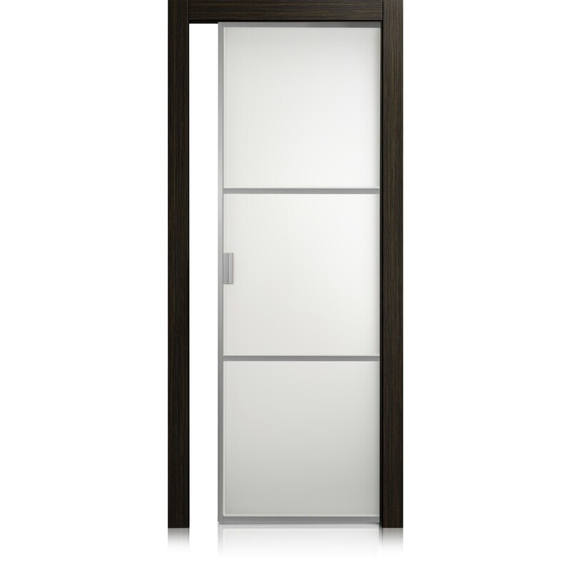 Puerta Cristal Frame/2 materic noir