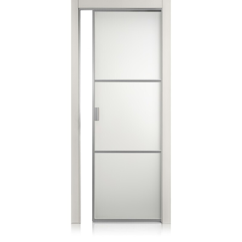 Puerta Cristal Frame/2 grigio lux