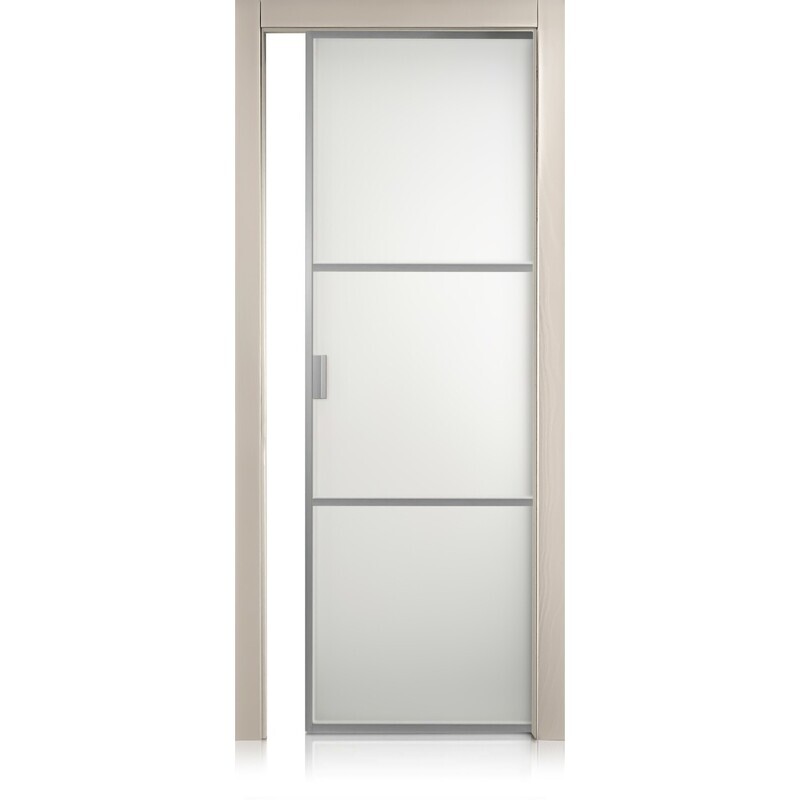 Puerta Cristal Frame/2 trame tortora