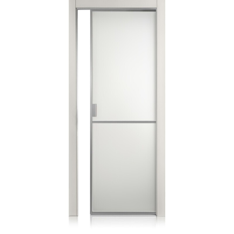 Puerta Cristal Frame/1 grigio lux