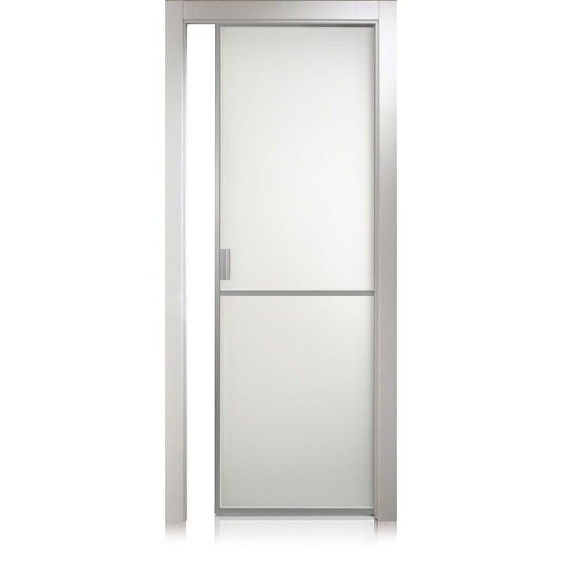 Puerta Cristal Frame/1 bianco