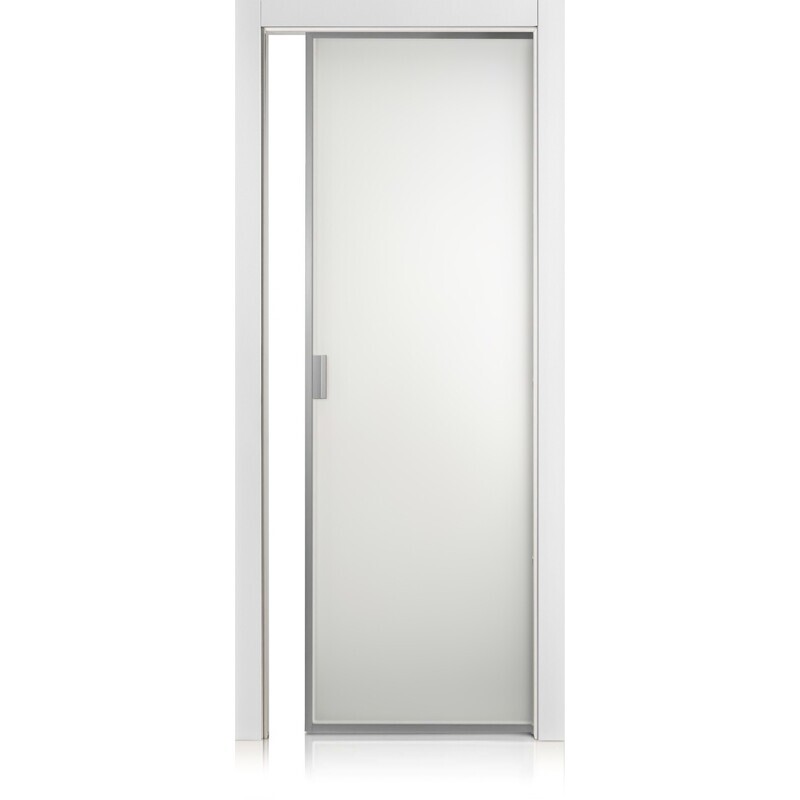 Puerta Cristal Frame bianco