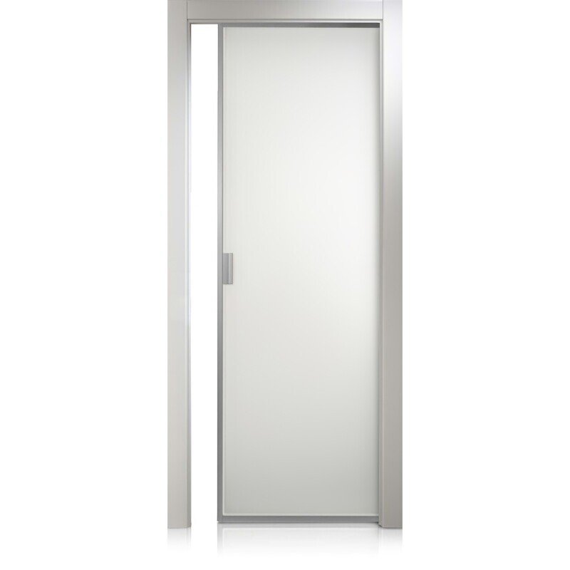 Puerta Cristal Frame bianco