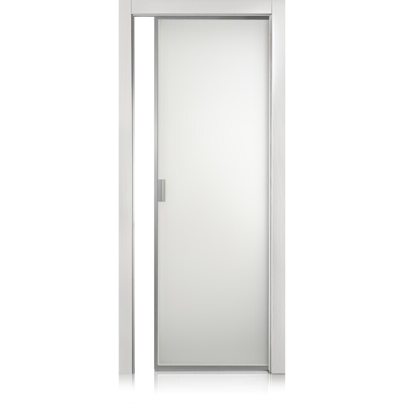 Puerta Cristal Frame trame bianco