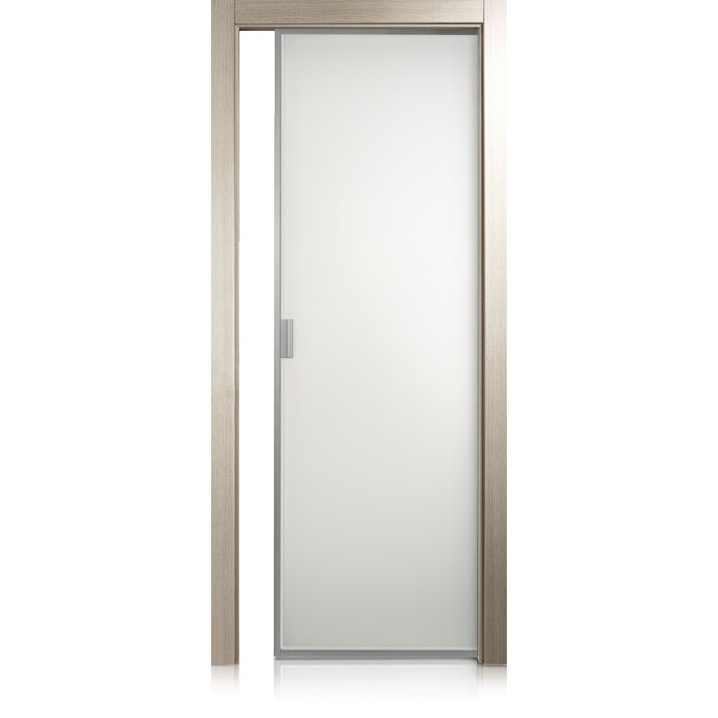 Puerta Cristal Frame grafis beige