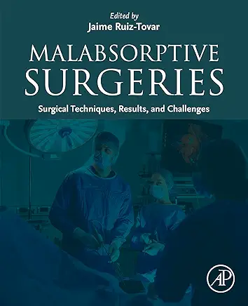 Book cover for 'Malabsorptive surgeries'. Title is displayed prominently at the top. 