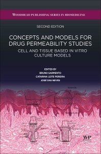 Book cover for 'Concepts and Models for Drug Permeability Studies: Cell and Tissue Based in Vitro Culture Models'. The title is displayed prominently in large text at the top of the cover, with the subtitle 'Cell and Tissue Based in Vitro Culture Models' shown below in smaller text