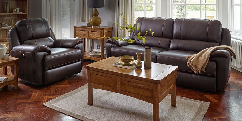 Dark Wood Furniture Orrick Oak Furnitureland