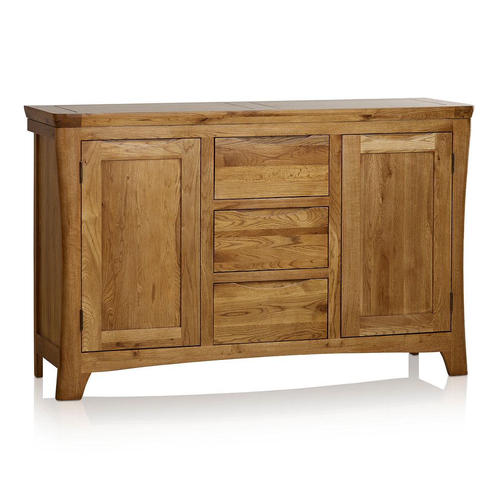 Orrick Rustic Solid Oak Large Sideboard Oak Furnitureland