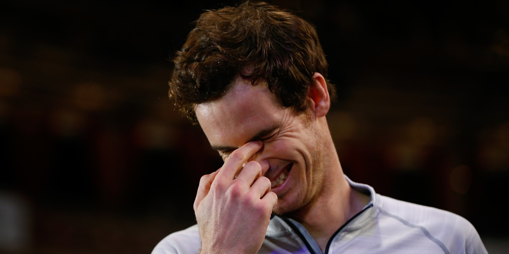 Andy Murray laughing
