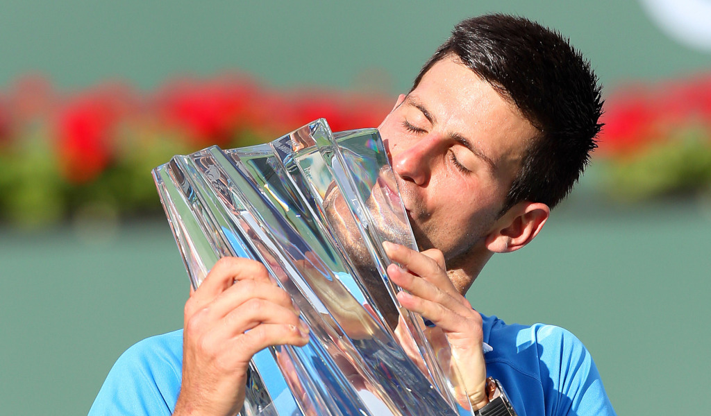 Novak Djokovic Indian Wells Masters trophy