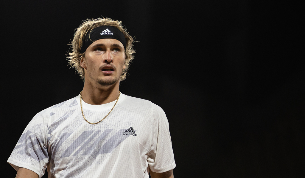 Alexander Zverev in action