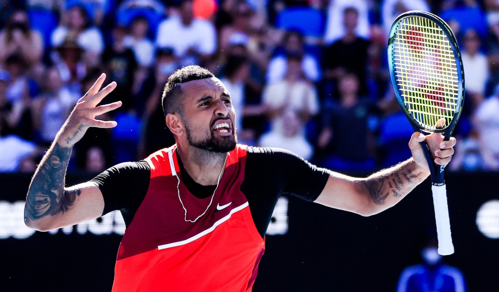 Nick Kyrgios puts on a show