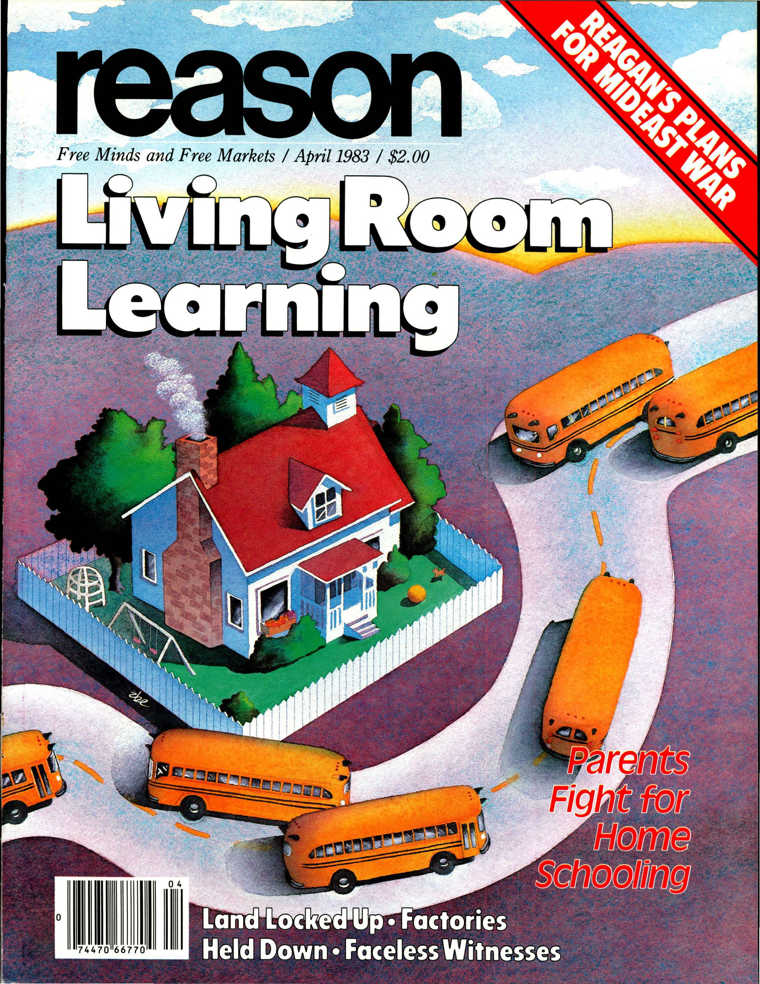 Reason magazine, April 1983 cover image