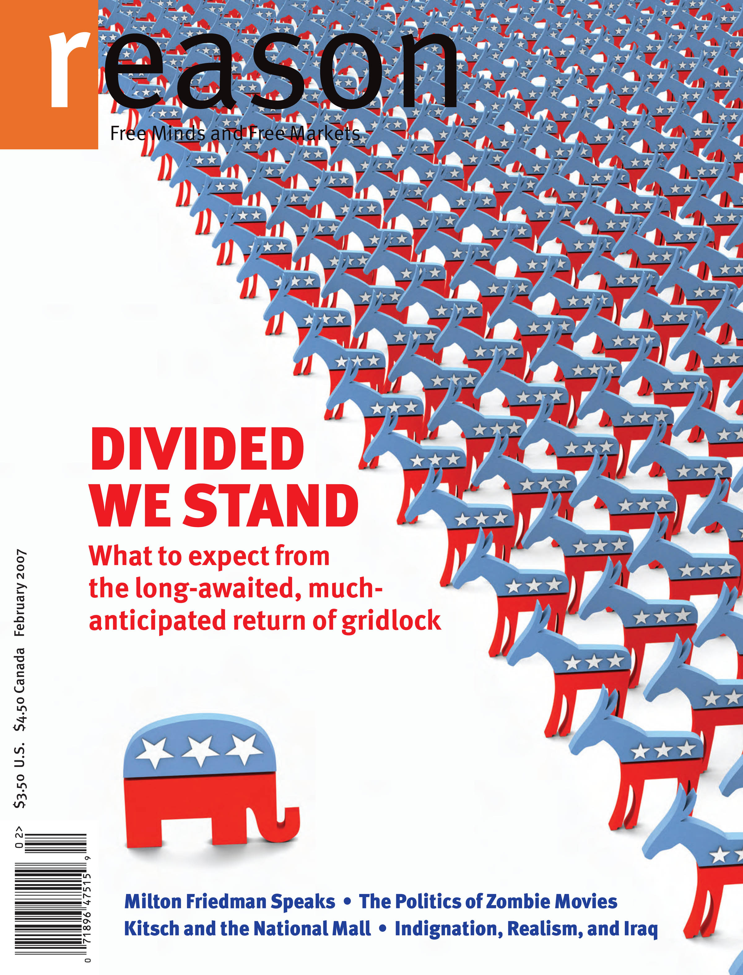 Reason magazine, February 2007 cover image