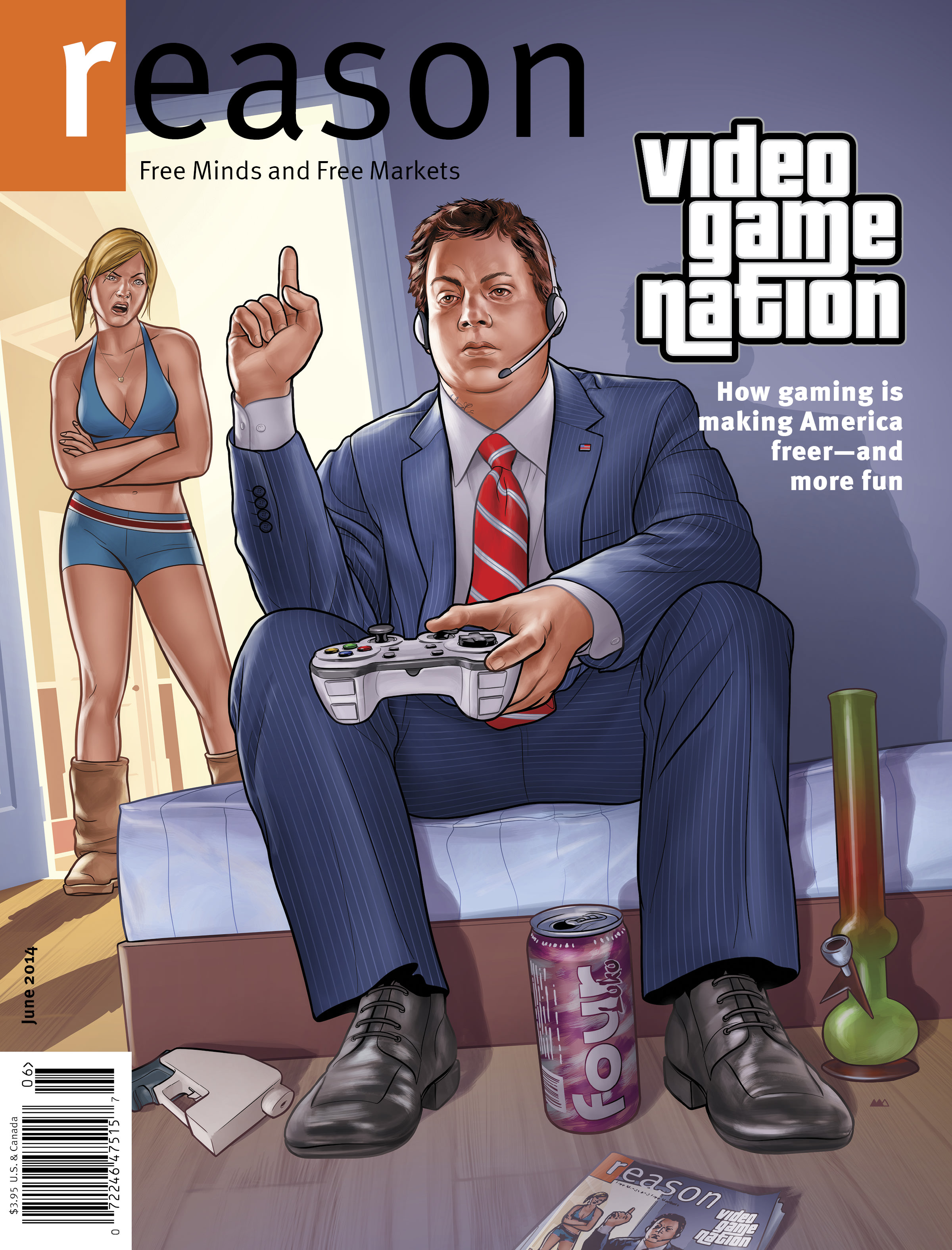 Reason magazine, June 2014 cover image