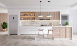 Elegant contemporary kitchen room interior