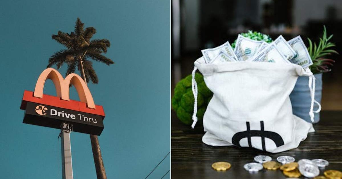 Couple got three bags of cash instead of their meal at McDonald's drive-thru—they knew what to do next