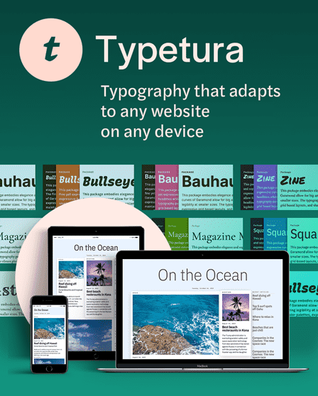 Typetura: typography that adapts, to any website, on any device