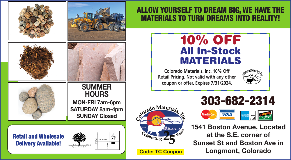 Coupon: Colorado Materials--