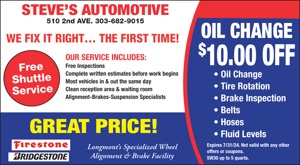 Coupon: Steve's Automotive--Steve’s Automotive is a full service automotive repair and auto maintenance shop.