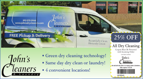 Coupon: John's Cleaners & Laundry - 25% Off All Dry Cleaning