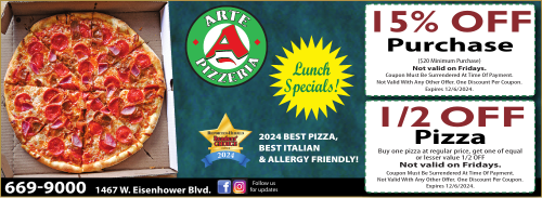 Coupon: Arte Pizzeria - 15% Off Purchase