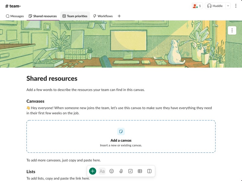 One place for your team to share resources and support each other.