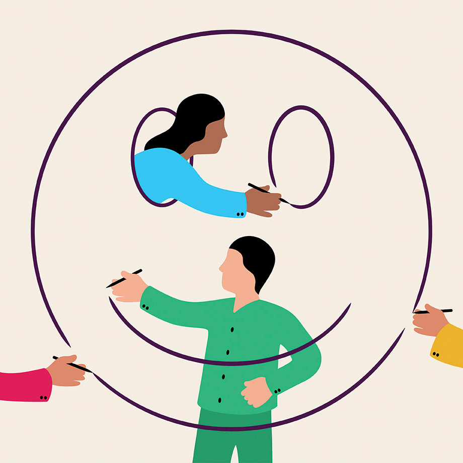 Ilustração do Slack do relatório de engajamento