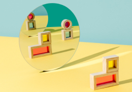 geometric shapes in color