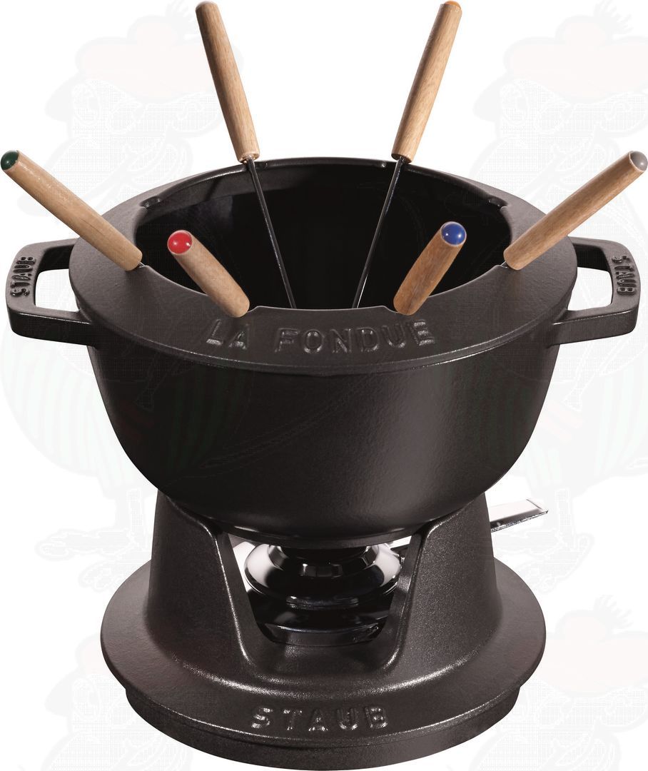 Staub Fondue Set Black 20cm Buy Online