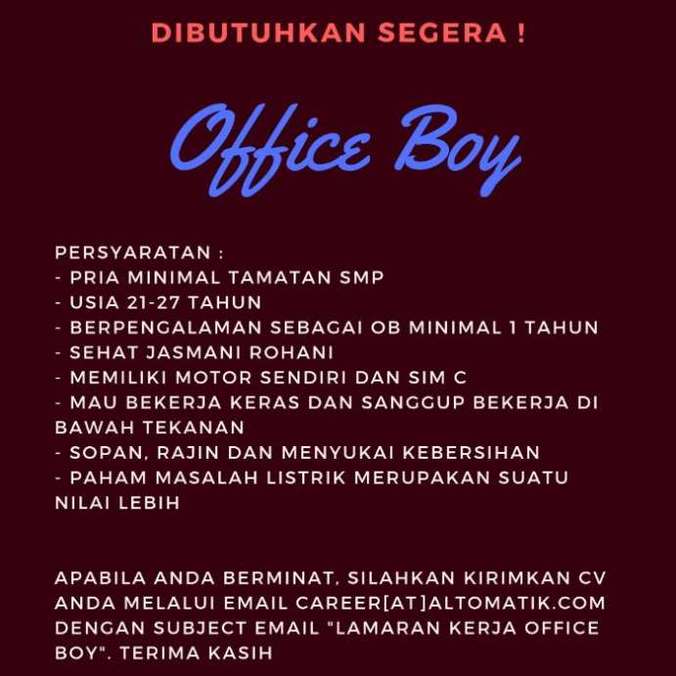 Info Loker Ob Tangerang Selatan