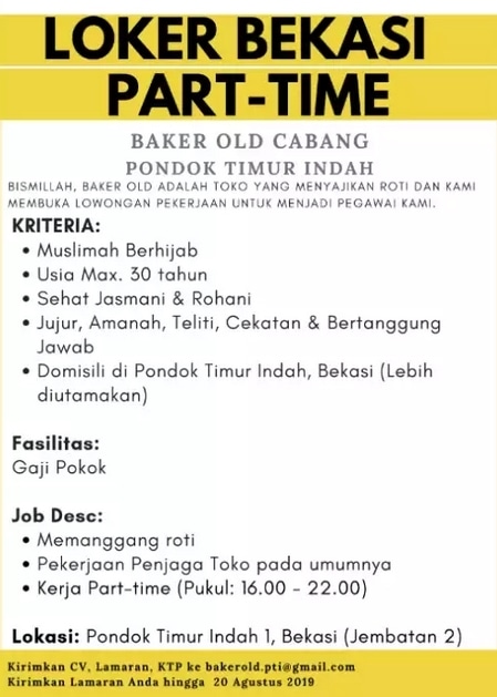 Lowongan pekerjaan freelance bekasi