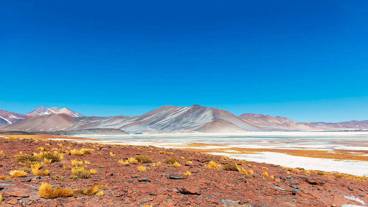 Tuyajto lake, Andes cordillera, Atacama region, Chile