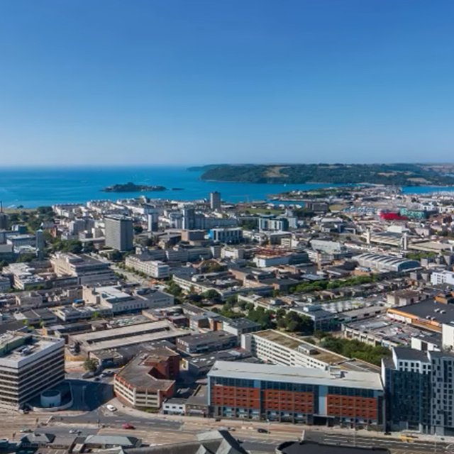 Plymouth city skyline