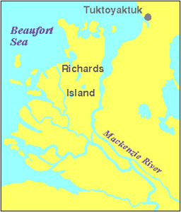 Mackenzie, carte du delta du