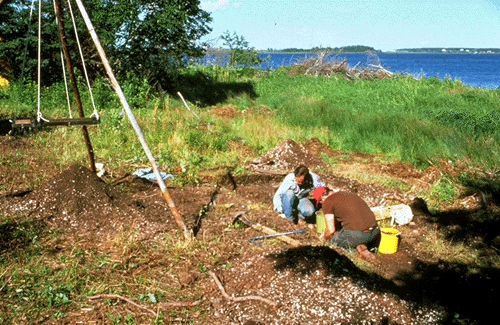 Site archéologique en Nouvelle-Écosse