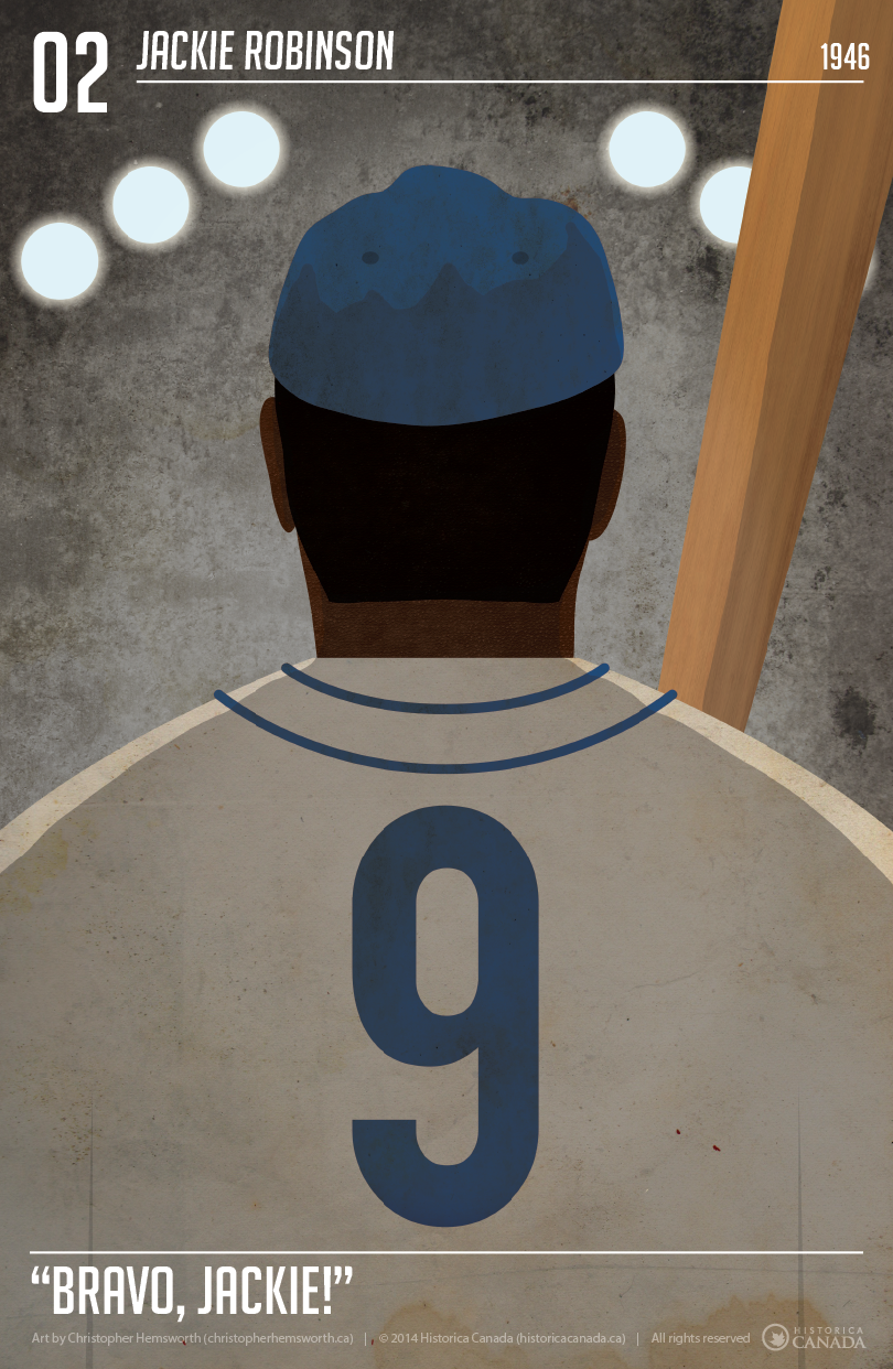 Affiche des Minutes du patrimoine: Jackie Robinson