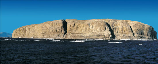 Côte sud de l'île de Hans