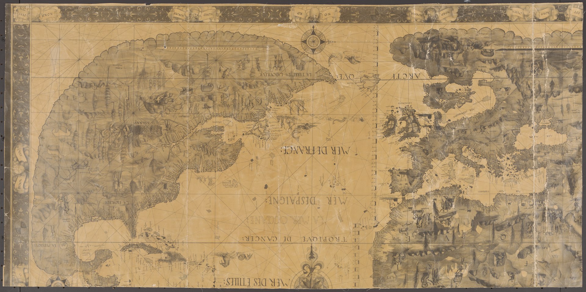 Pierre Desceliers Map, 1546
