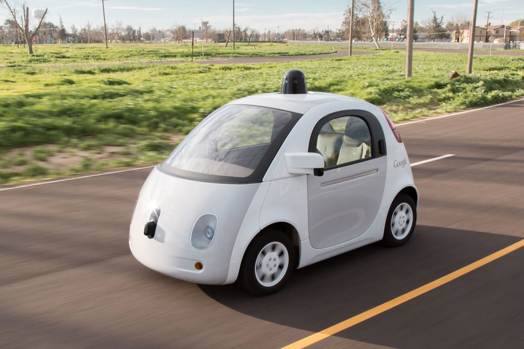 Photo of a self-driving car